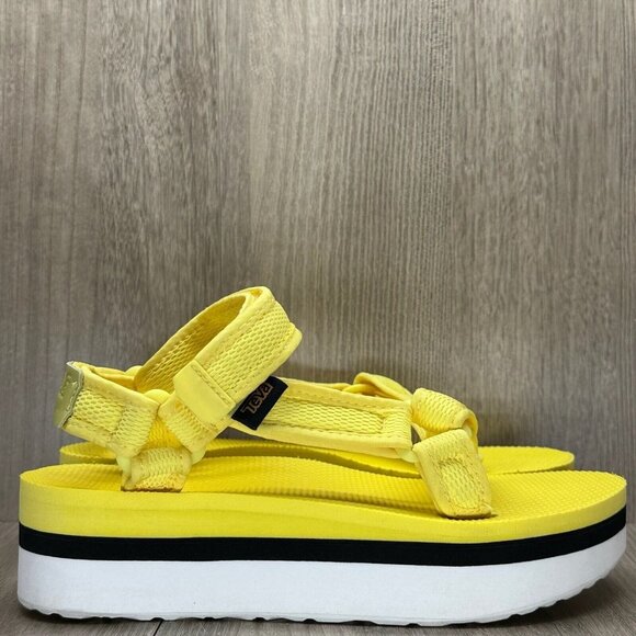 Teva Shoes - Teva Sandals Womens Size 6 Flatform Universal Mesh Strappy Hiking Yellow 1102451